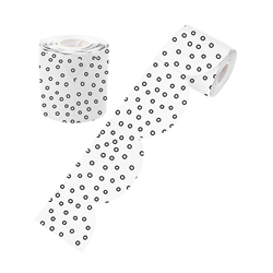 5. B W Dots Rolled Scalloped Border